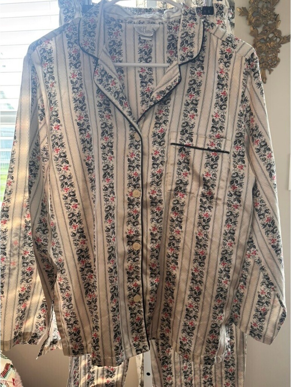 Vintage Floral Pajama Set